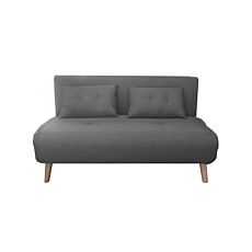 Schlafsofa «Niko», 2-Sitzer, L 142 x B 82 x H 84 cm, grau