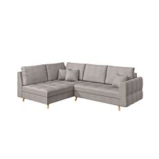 ROPEZ Ecksofa «Ario», Ottomane, fix links, 231 x 161 x H 81 cm grau