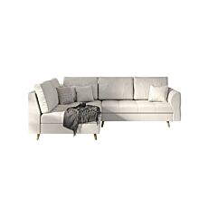 ROPEZ Ecksofa «Ario», Ottomane, fix links, 231 x 161 x H 81 cm beige