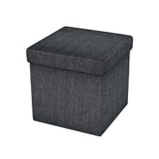 Pouf de rangement en tissu