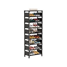 Kleines Schuhregal, 45 x 27 x 145 cm, grau