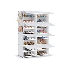 Schuhschrank «Simba», 85 x 125 x 32 cm weiss
