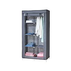 Kleiderschrank aus Vlies, B 90 cm, grau
