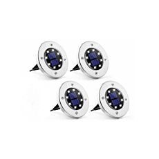 Lampes disques solaires LED, 4 pièces