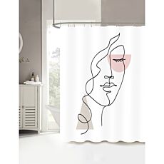 Duschvorhang «Face», 180 x 180 cm