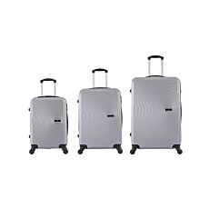 TRAVEL EXPEDITION Valises «Ibiza», set de 3 métallique
