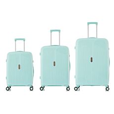 TRAVEL EXPEDITION Valises «Monaco», set de 3 bleu clair