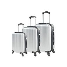 Valise «Lugano», set de 3, gris gris