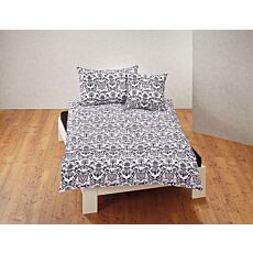 Parure de lit Découpage Alpes, satin, avec fermeture éclair