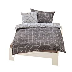 Stilvolle Flanell-Bettwäsche mit abstrakten Formen