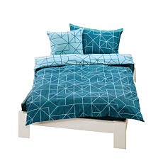 Stilvolle Flanell-Bettwäsche mit abstrakten Formen