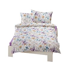 Parure de lit au printemps fleuri