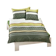 Parure de lit avec mélange de motifs