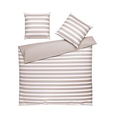 Linge de lit à rayures intemporelles