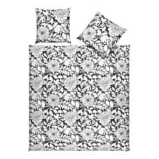 Linge de lit flanelle à motif fleurs