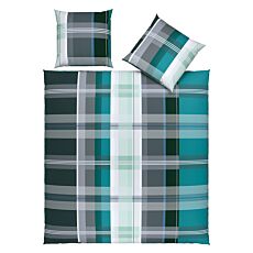 Linge de lit renforcé à carreaux