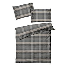 Linge de lit en flanelle à carreaux