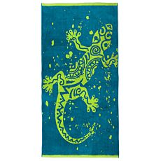 Linge de plage motif gecko