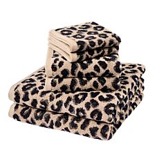 Frottierwäsche im Tierprint beige