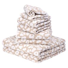 Frottierwäsche im Tierprint weiss