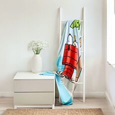 PEANUTS Strandtuch «Snoopy Vacation», 100x180 cm, blau