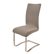 Elastische Stuhlhusse, feine Karo-Optik