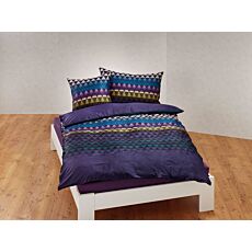 Satin-Bettwäsche Dreiecke & Streifen – 65x65 cm