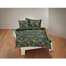 Satin-Bettwäsche mit zarten Blättern