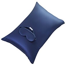 Set en soie taie d’oreiller et masque de nuit, 50 x 70 cm