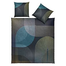 Bettwäsche im stilvollen Linien- und Kreisdesign