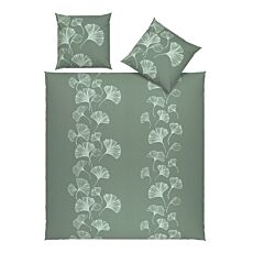 Linge de lit en flanelle à motif de feuilles