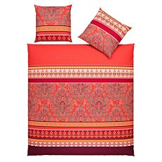 Bettwäsche mit Paisleymuster und Streifen