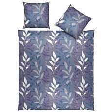 Linge de lit ornée d'un élégant motif de feuilles