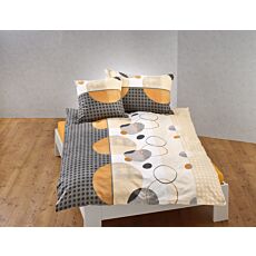 Linge de lit à cercles élégants