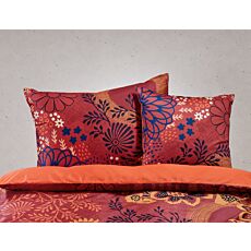 Parure de lit en satin, motifs floraux et mandalas, double face