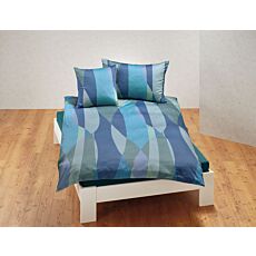 Parure de lit Géométrique, satin, avec fermeture éclair