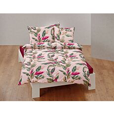 Farbenfrohe Bettwäsche im floralen Design