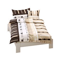 Parure de lit avec motif au style mixte