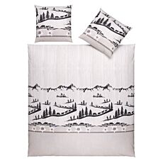 Bettwäsche mit Alpenlandschaft