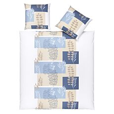 Linge de lit à feuilles stylisées