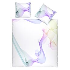 Bettwäsche mit farbenfrohem Design in Satin