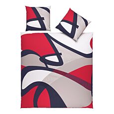 Linge de lit à motifs abstraits