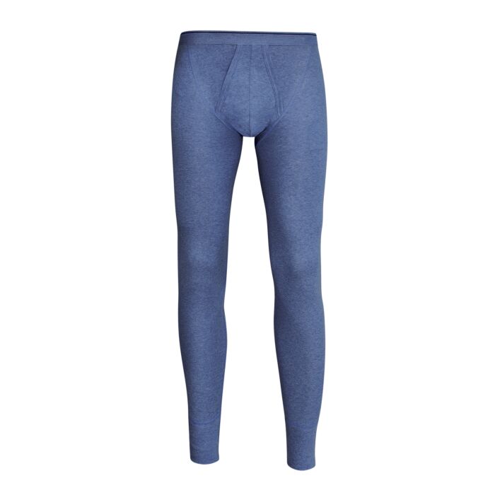 ISA Caleçon long pour homme, avec ouverture