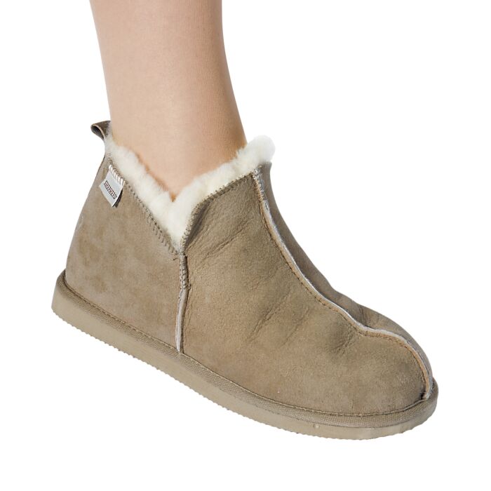 Shepherd Pantoufles pour dames et hommes, cuir nubuck véritable