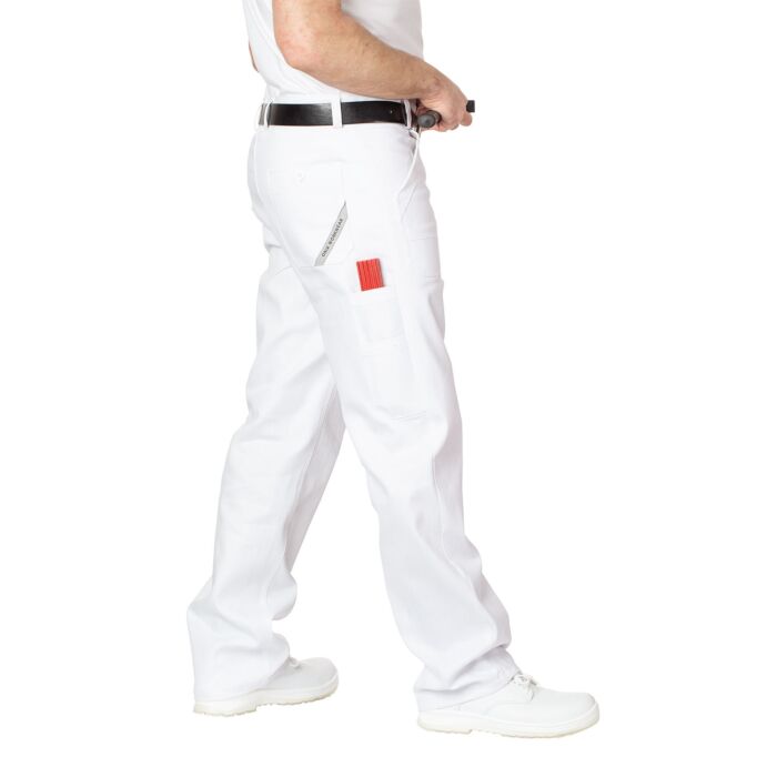 Orix Pantalon de peintre et plâtrier, blanc