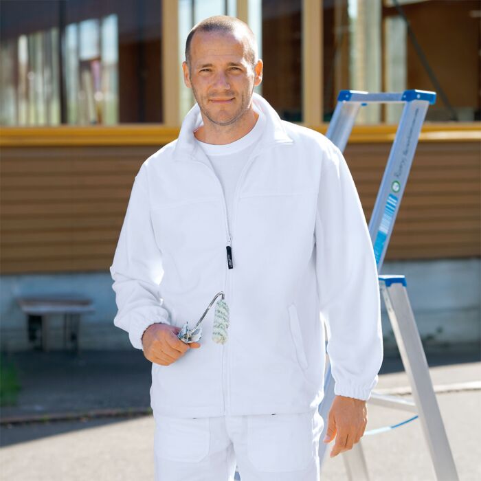 Fleecejacke weiss