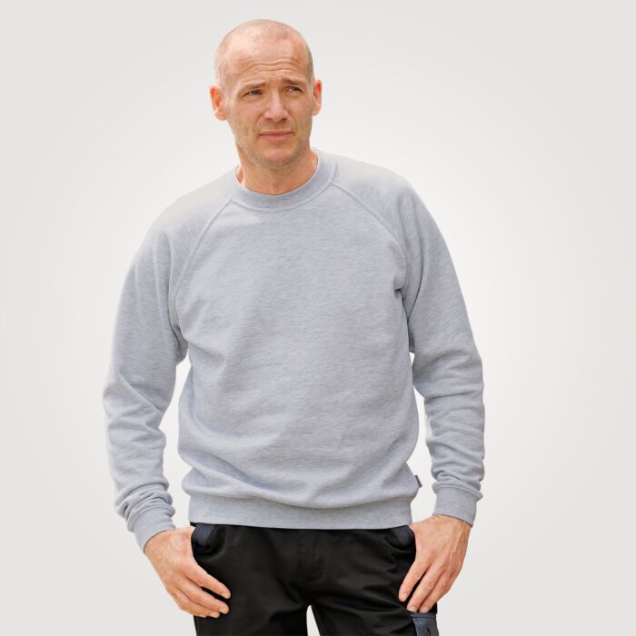 Unisex-Sweatshirt mit Bündchen, innen geraut