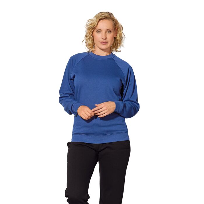 Unisex-Sweatshirt mit Bündchen, innen geraut
