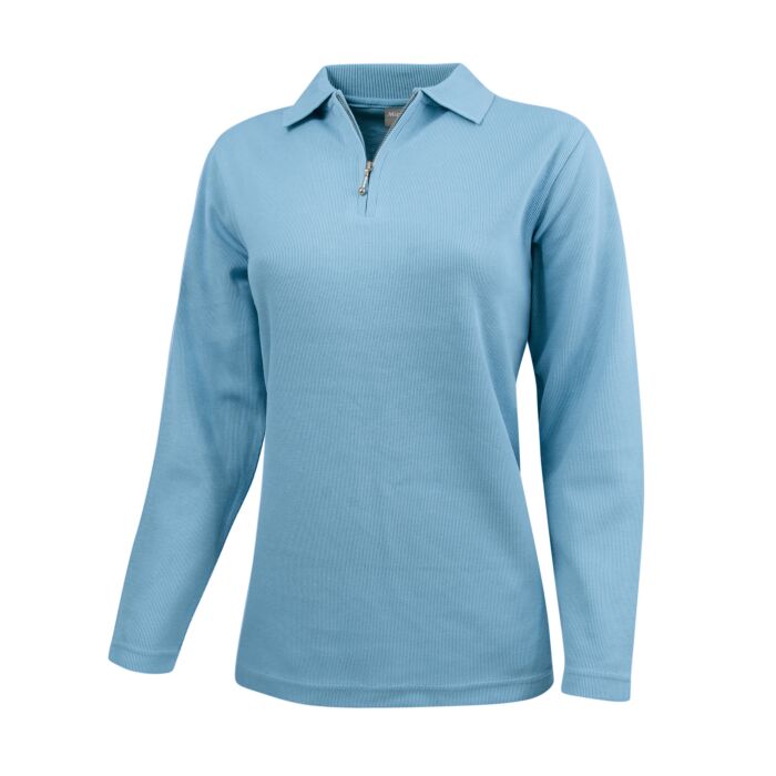 BEVERLY Sweat-Shirt, Polo-Kragen, Reissverschluss