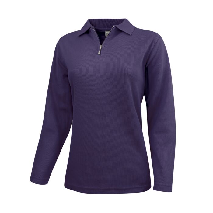 BEVERLY Sweat-Shirt, Polo-Kragen, Reissverschluss